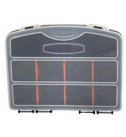 Mini Organiser – Compact 12-Compartment Portable Storage Box, Transparent Lid, Stackable PP Plastic | Ideal for Screws, Nails, Electronics Bits | UAE Electrician & Craftsman Pocket Essential Organizer